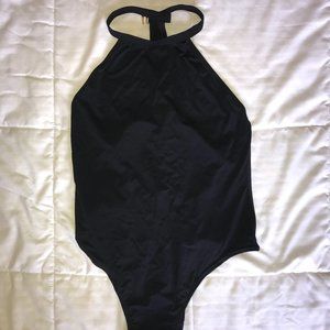 One piece swimsuit in black